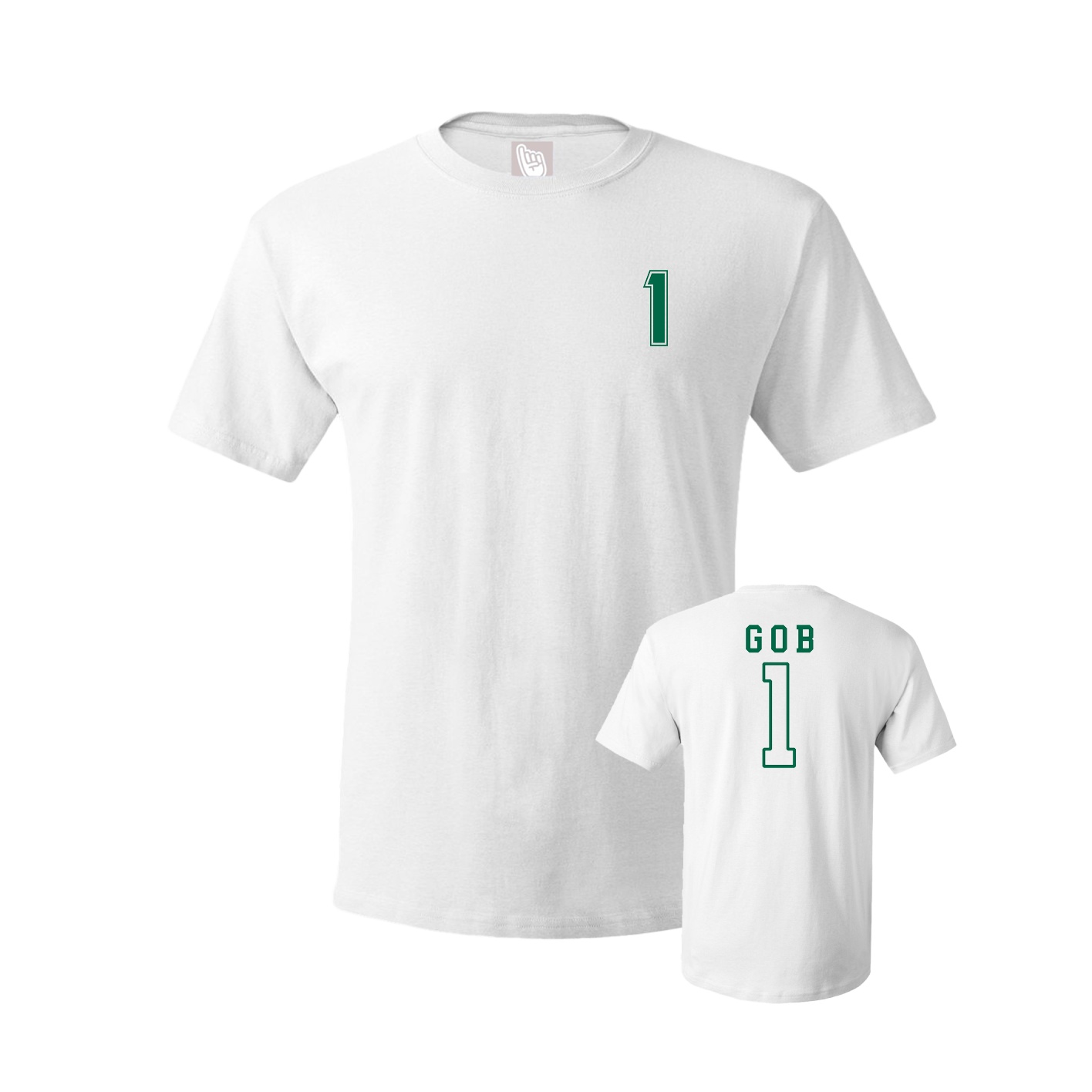 Youth Tee — Chest Back in White