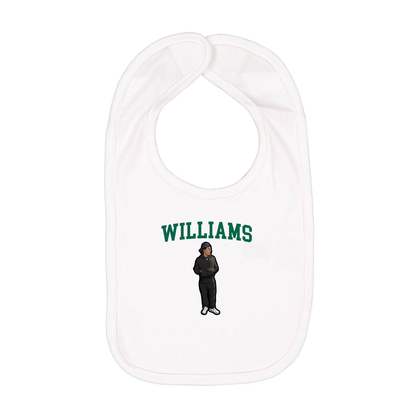 Infant Bib — Shirsey in White
