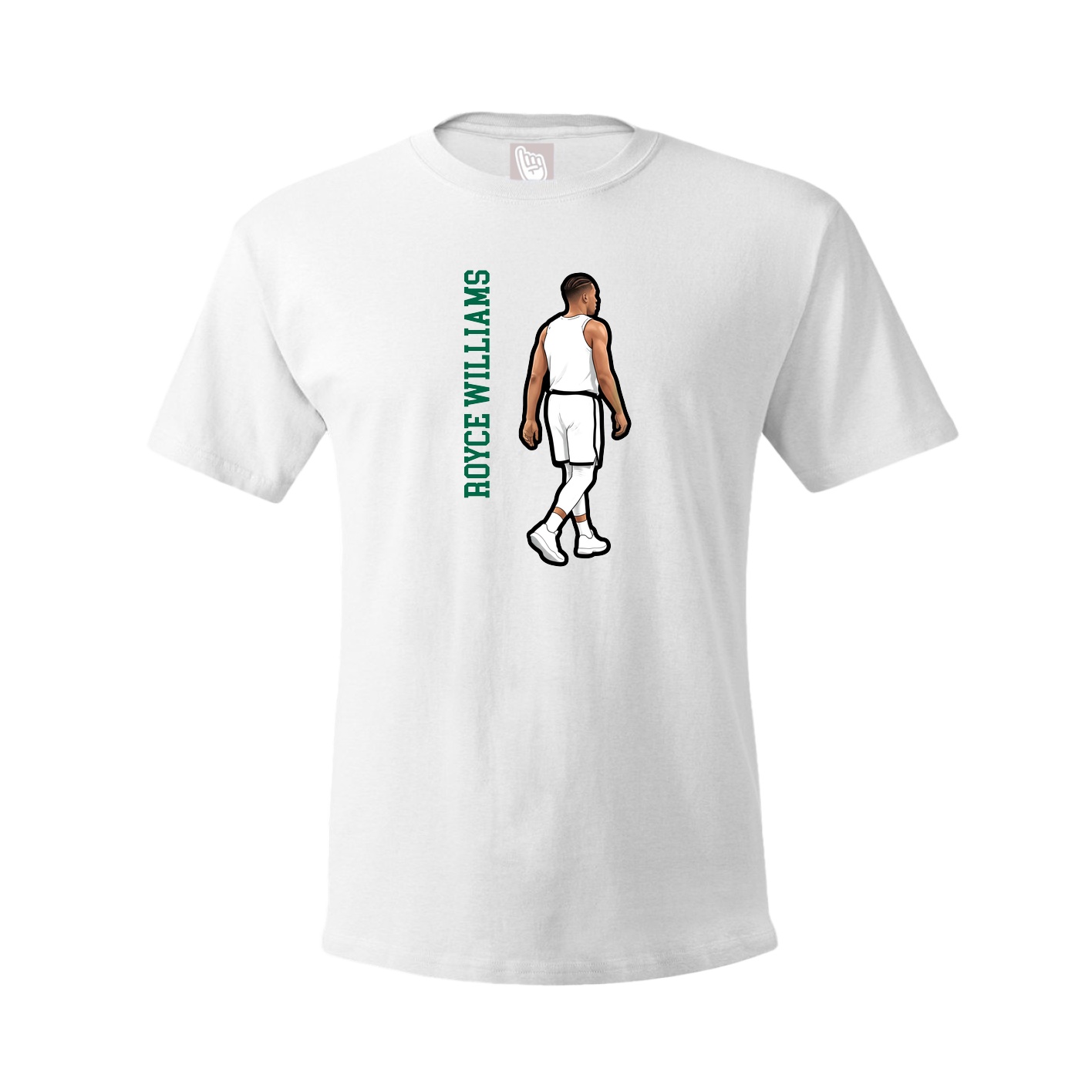 Tee — Name Vertical in White