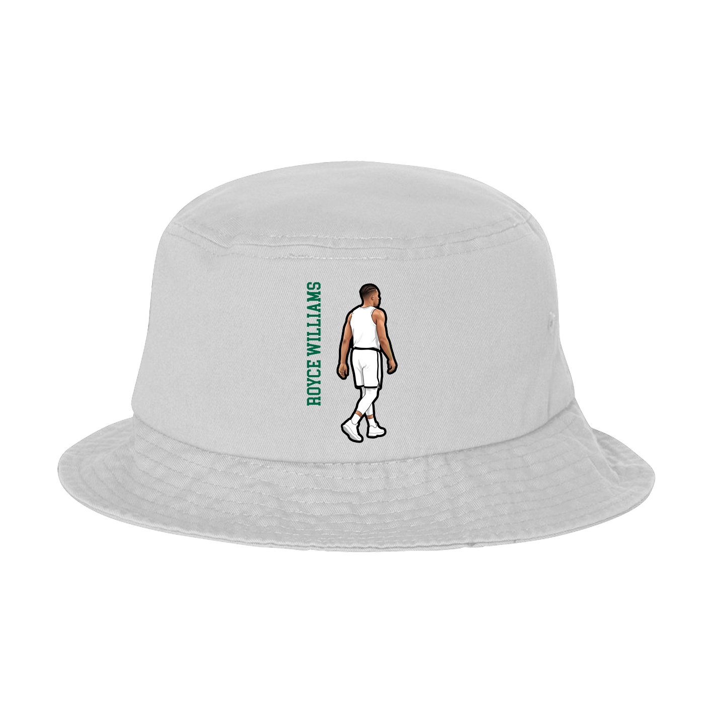 Bucket Cap — Name Vertical in White