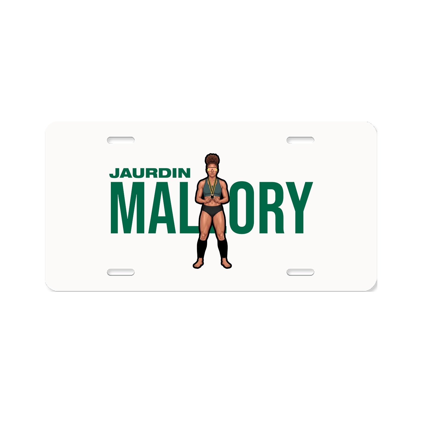 License Plate — Player Name in Classic