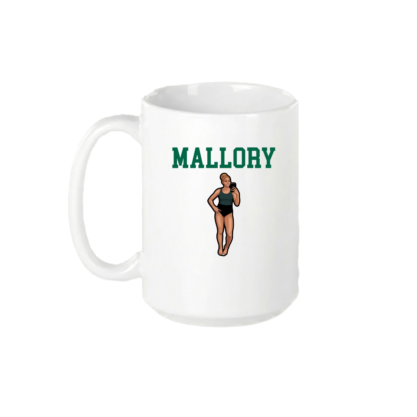 15oz Coffee Mug — Shirsey in White