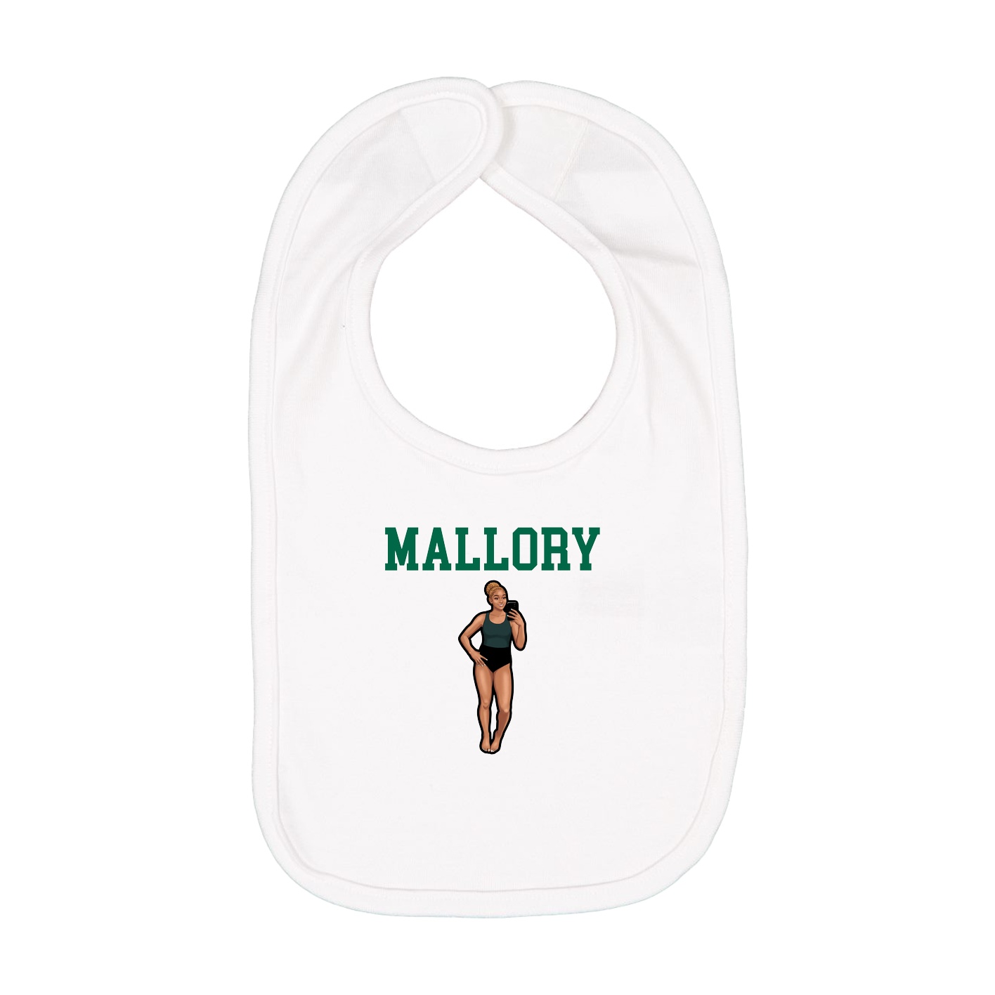 Infant Bib — Shirsey in White