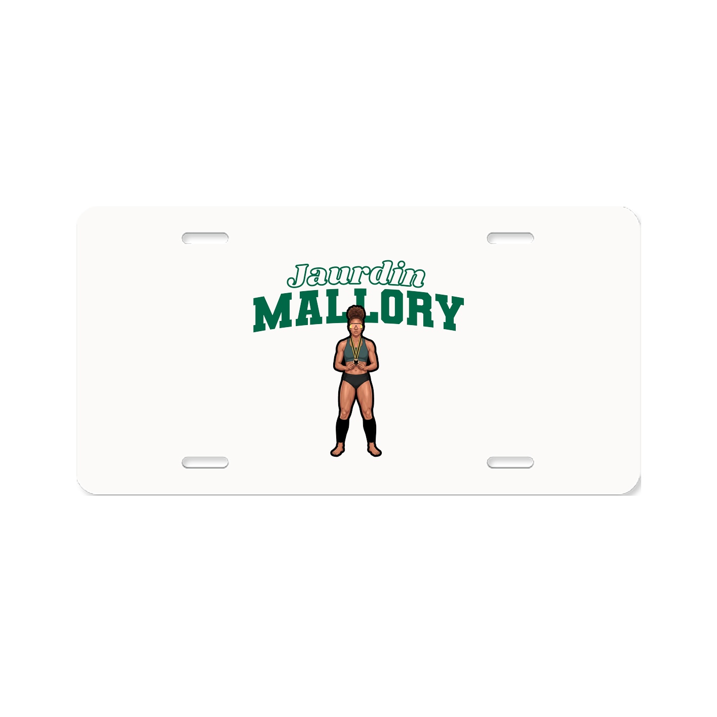 License Plate — Name Arch in Classic