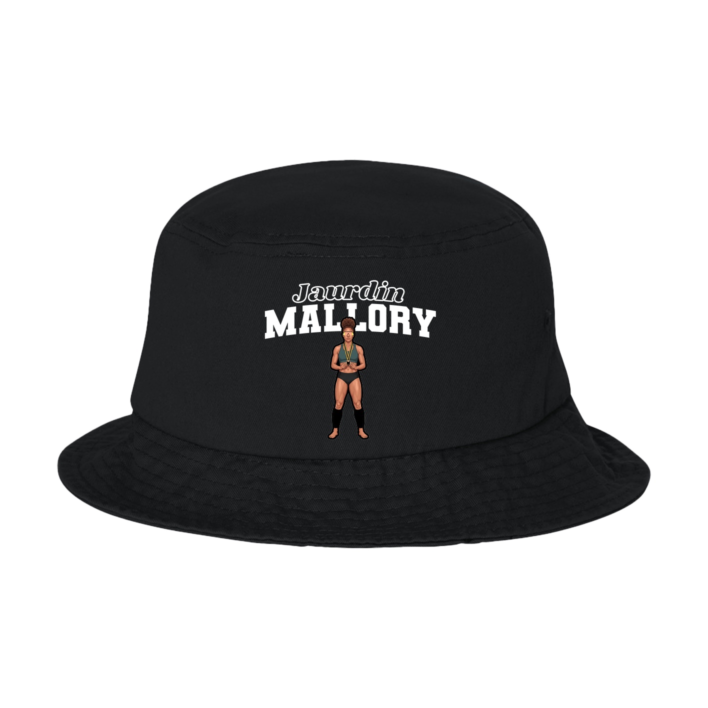 Bucket Cap — Name Arch in Black