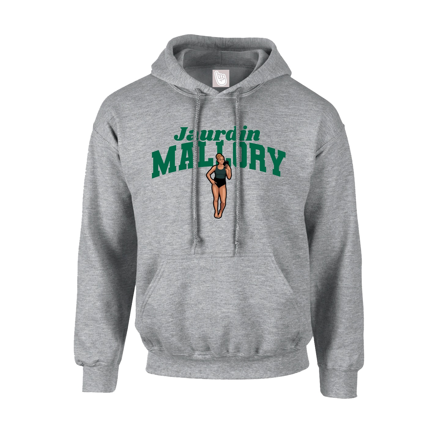Hoodie — Signature Arch in Grey