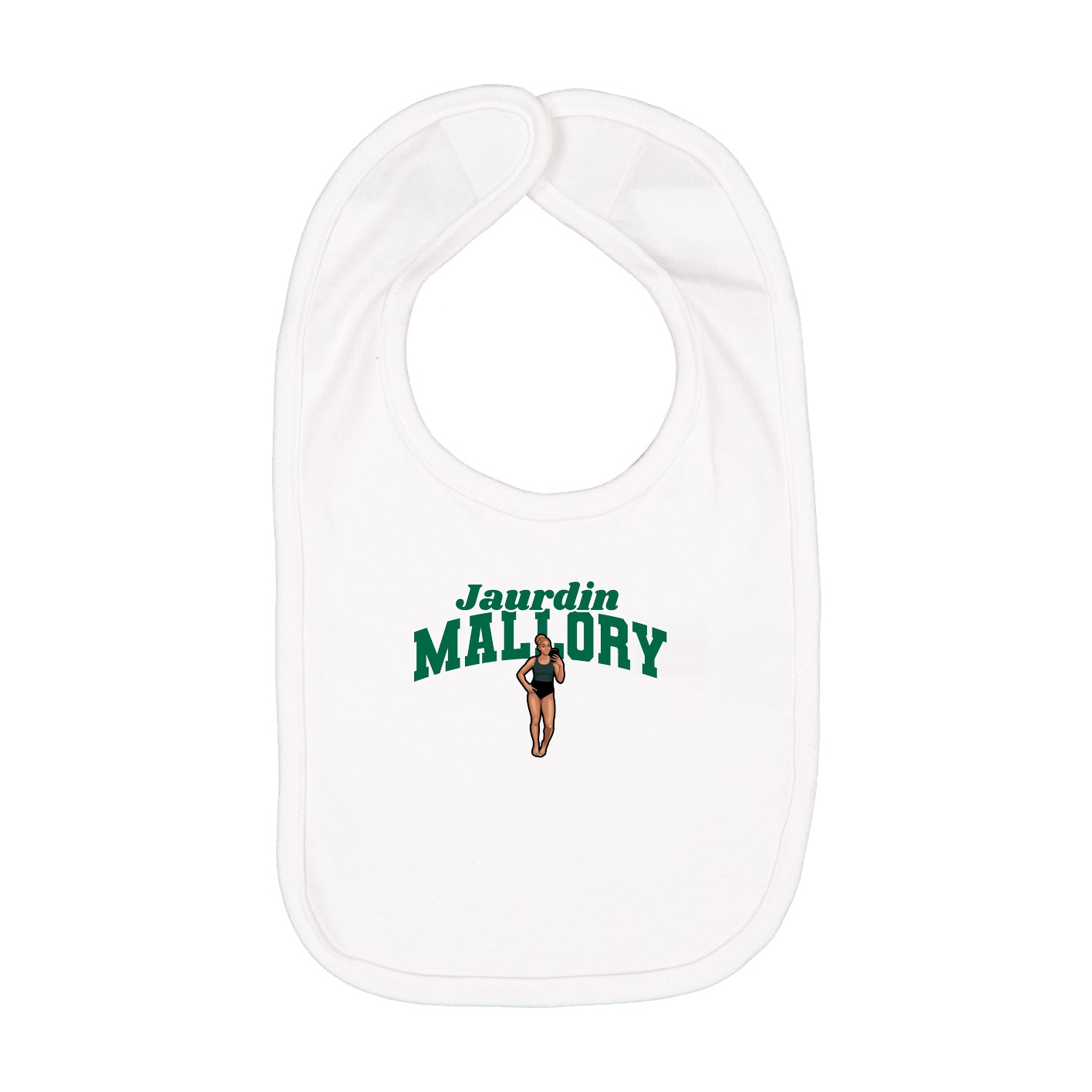 Infant Bib — Signature Arch in White