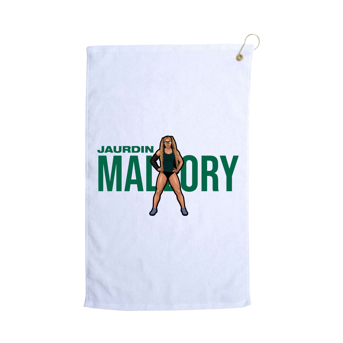 Golf Towel — Player Name in White