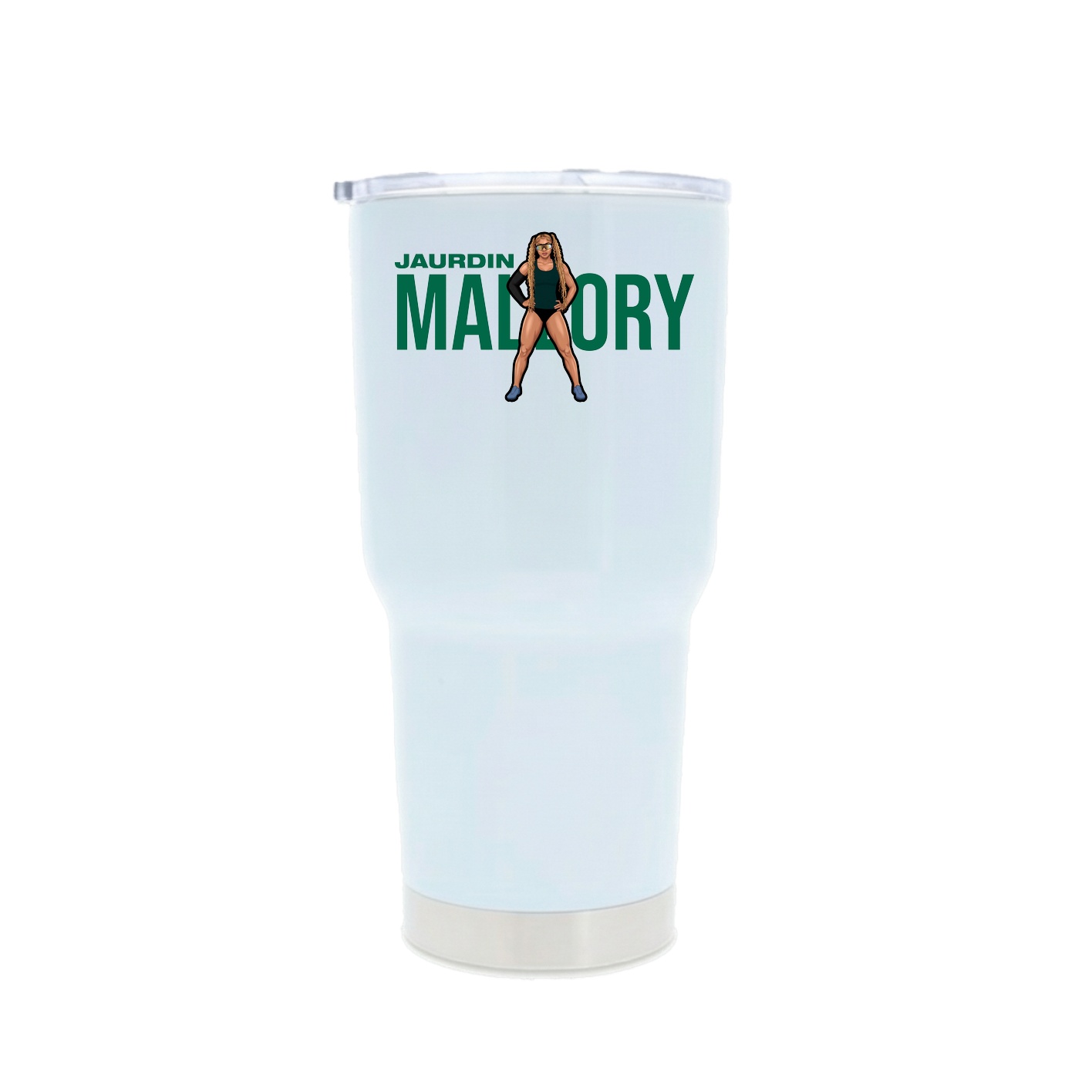 30oz Stainless Steel Tumbler — Player Name in White