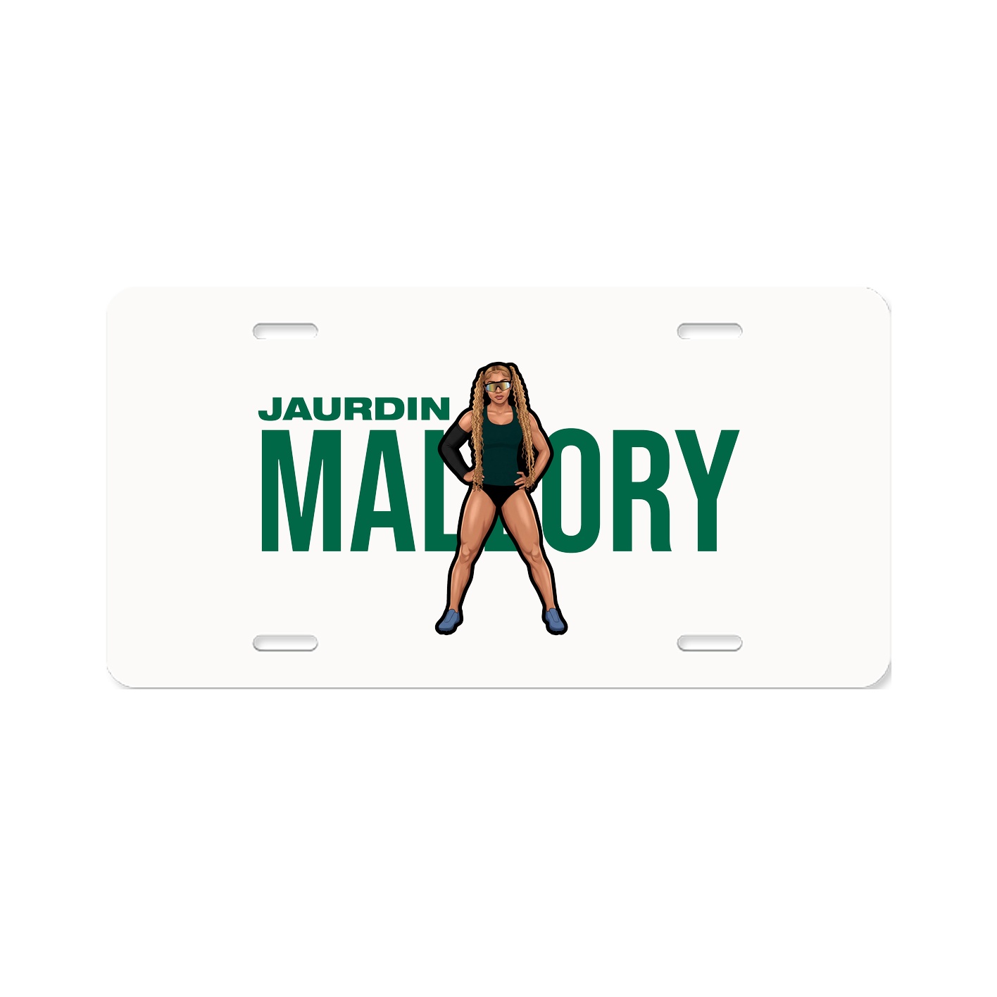 License Plate — Player Name in Classic