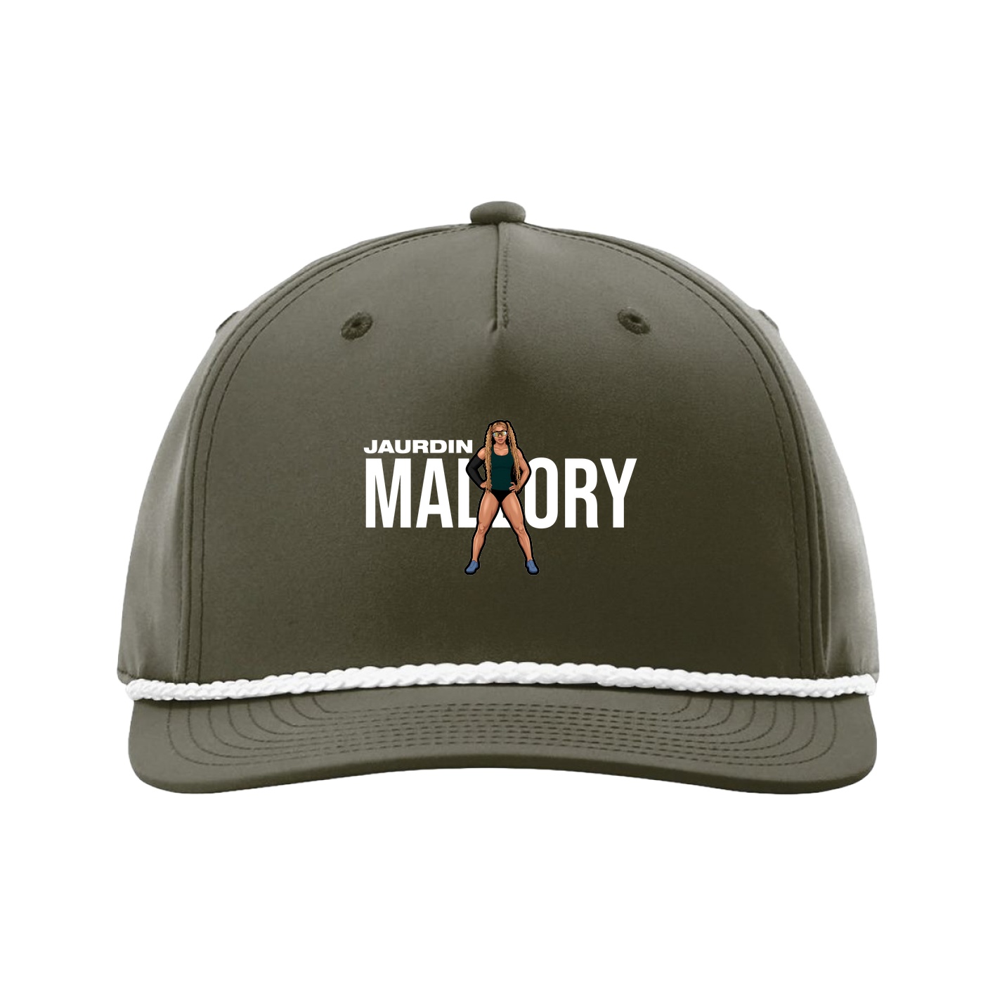 Five-Panel Classic Rope Cap — Player Name in Green