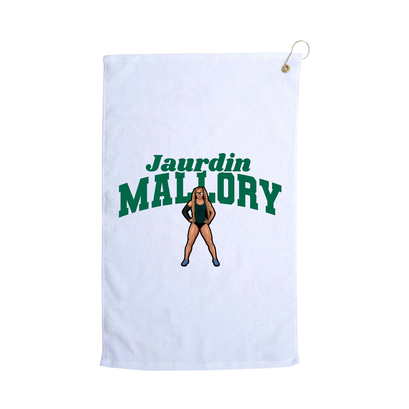 Golf Towel — Signature Arch in White