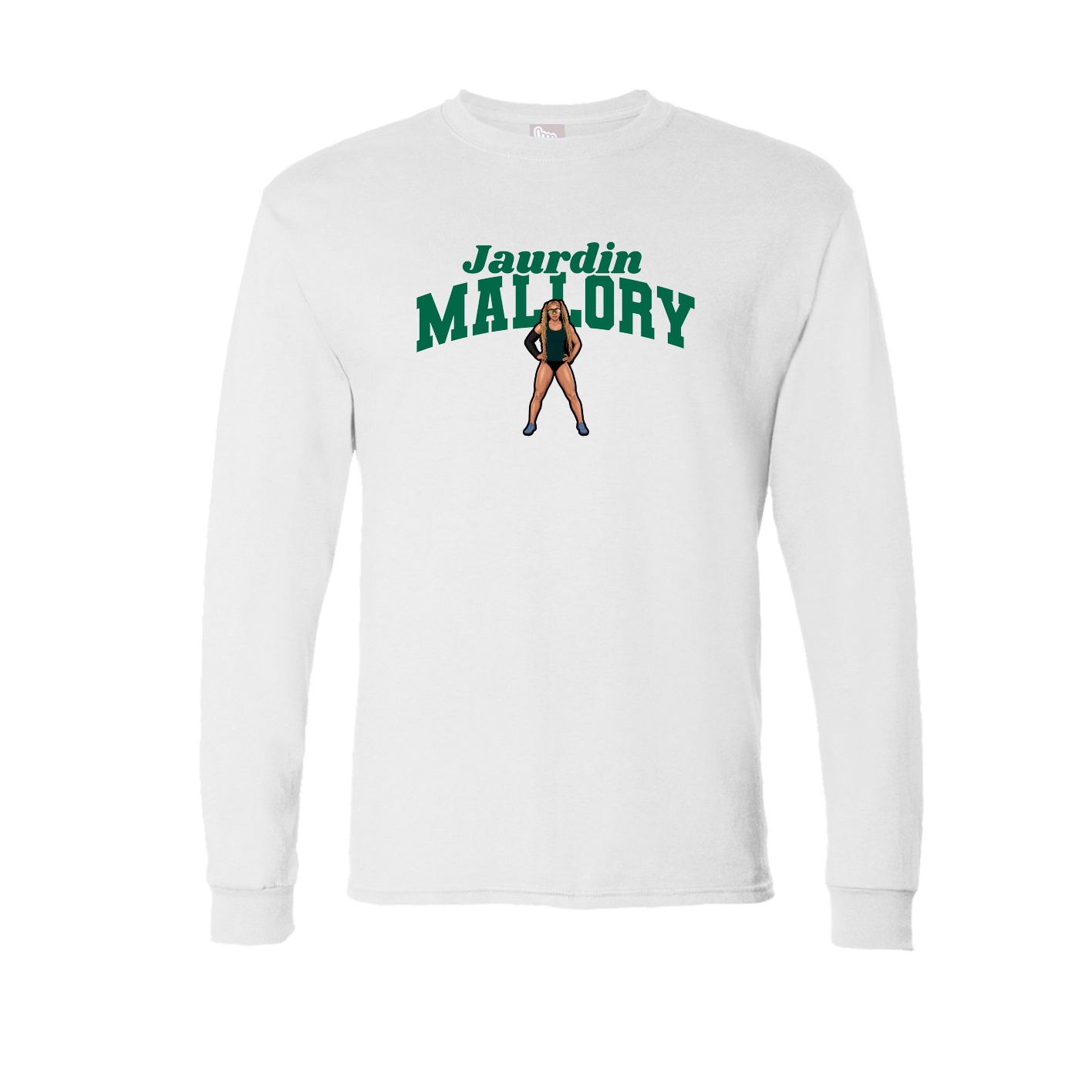 Long Sleeve Tee — Signature Arch in White