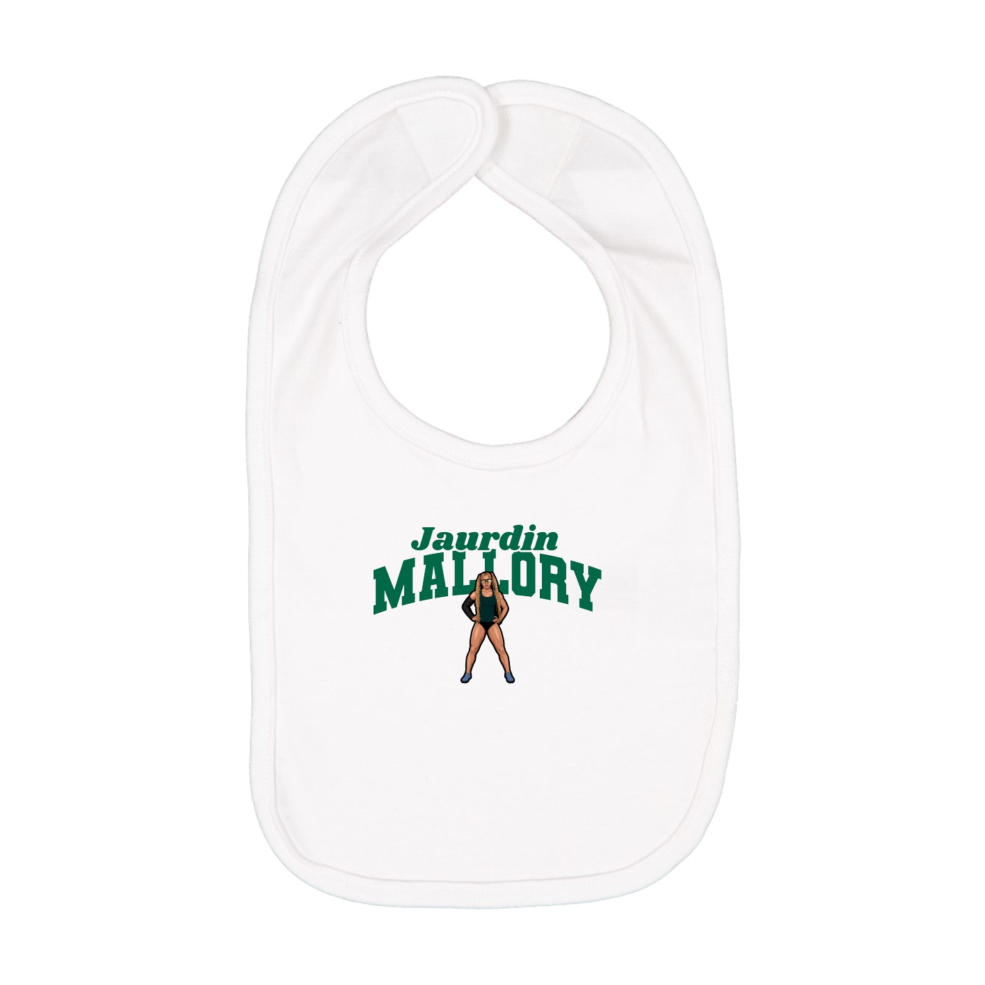 Infant Bib — Signature Arch in White