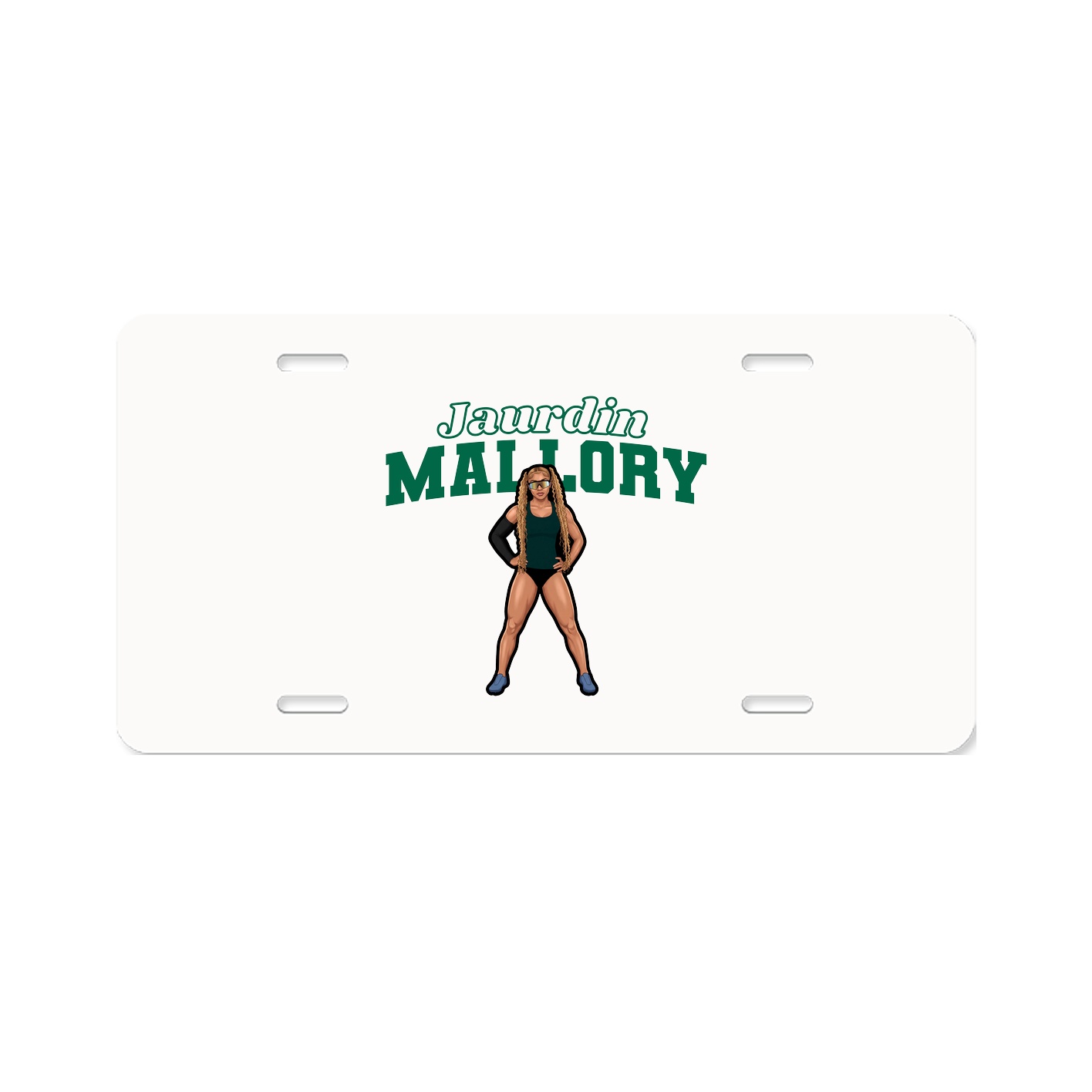 License Plate — Name Arch in Classic