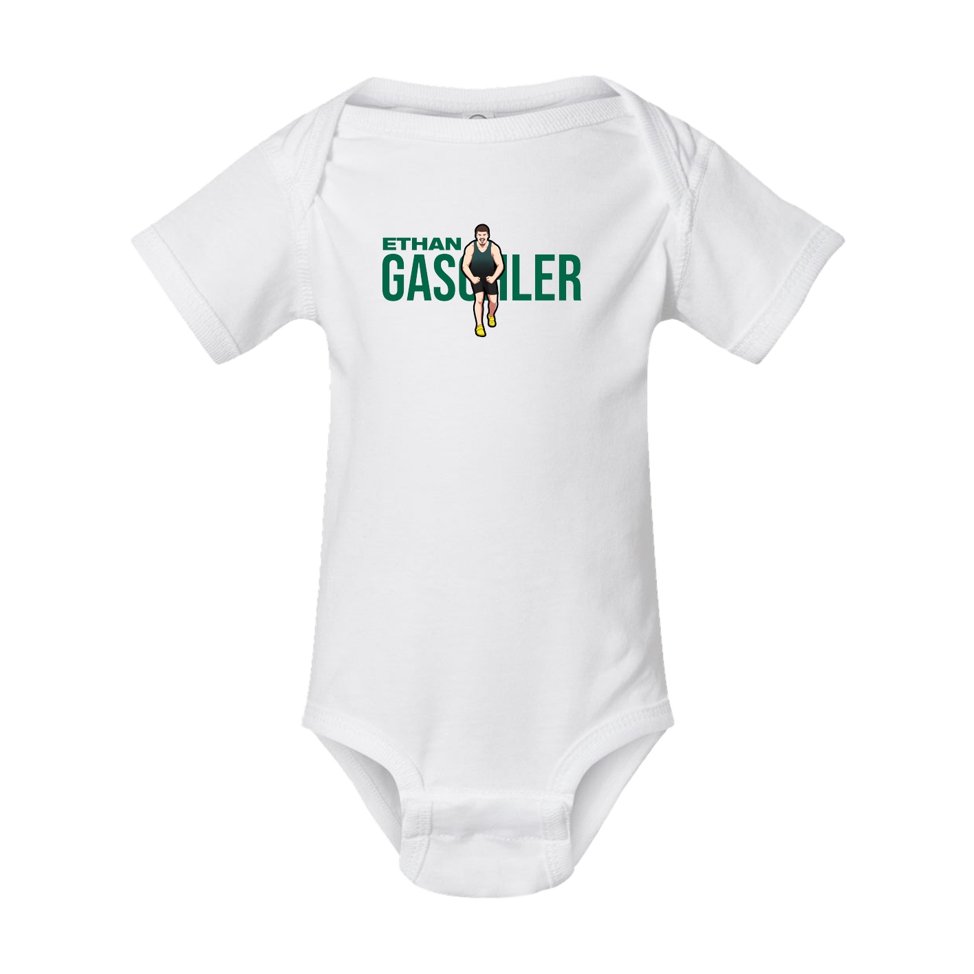 Baby Onesie — Player Name in White