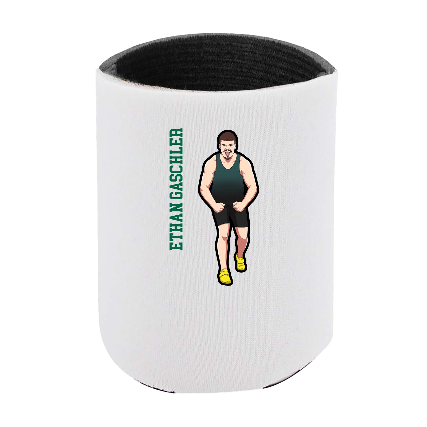Can Holder — Name Vertical in White