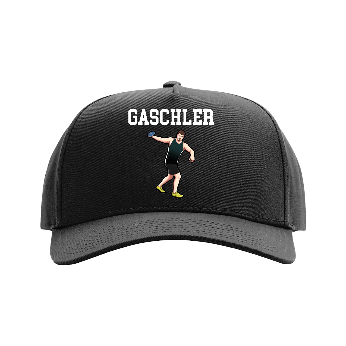 Full Fabric Five-Panel Champ Cap — Shirsey in Black