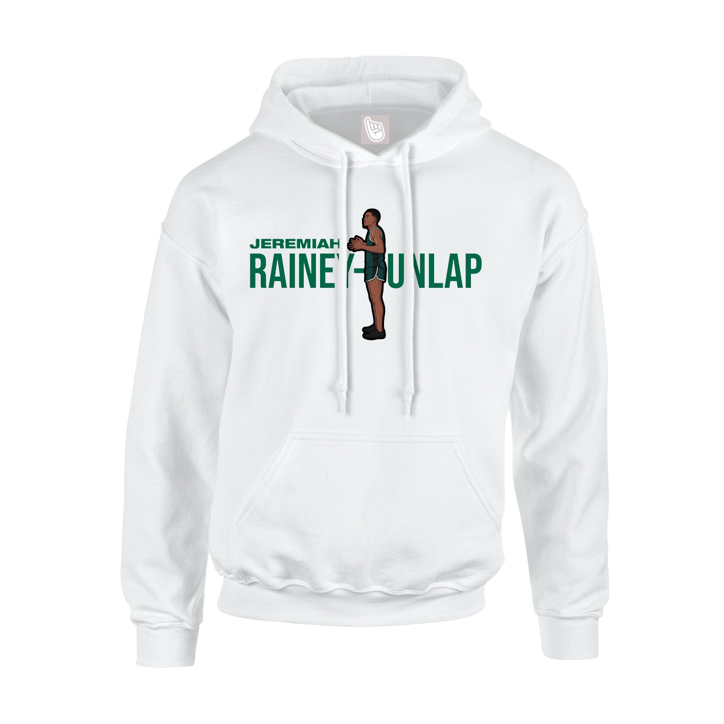 Youth Hoodie — Player Name in White