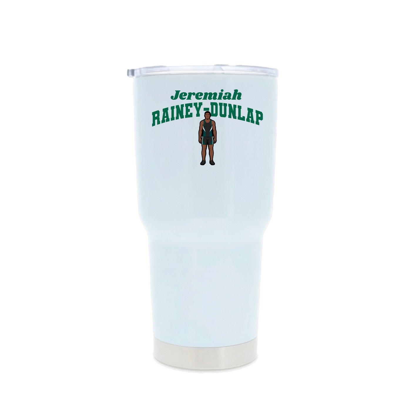 30oz Stainless Steel Tumbler — Signature Arch in White