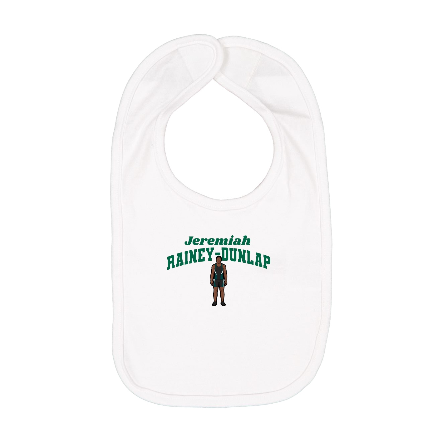 Infant Bib — Signature Arch in White