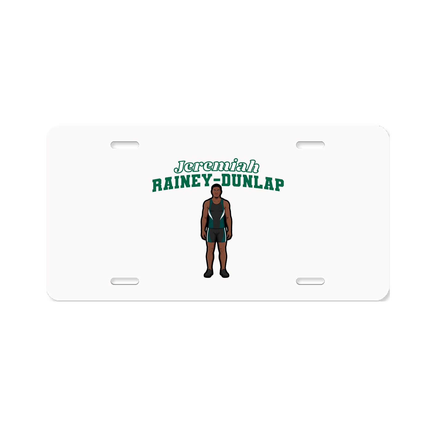 License Plate — Name Arch in Classic