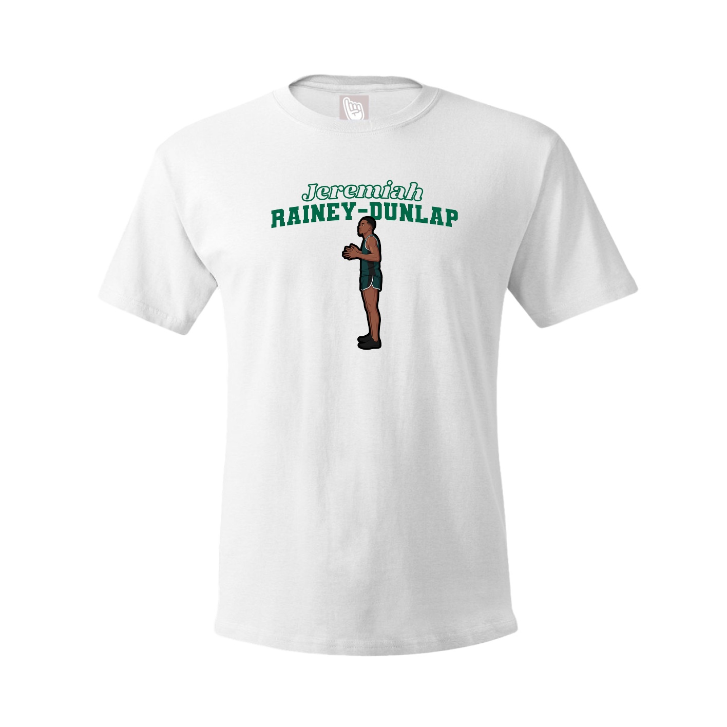 Youth Tee — Name Arch in White