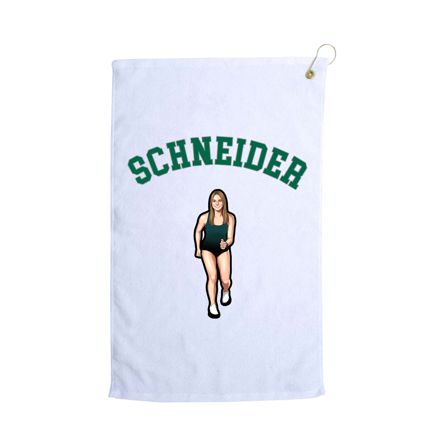 Golf Towel — Shirsey Arch in White