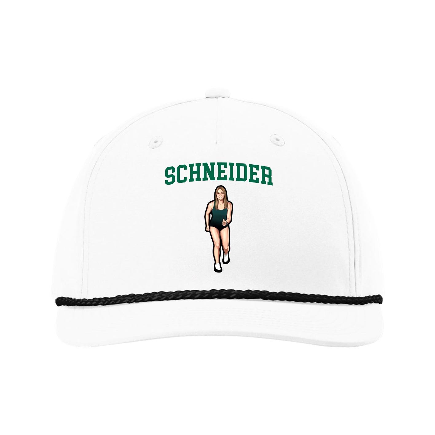 Five-Panel Classic Rope Cap — Shirsey in White