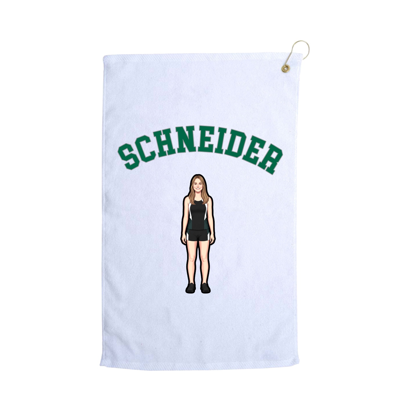 Golf Towel — Shirsey Arch in White