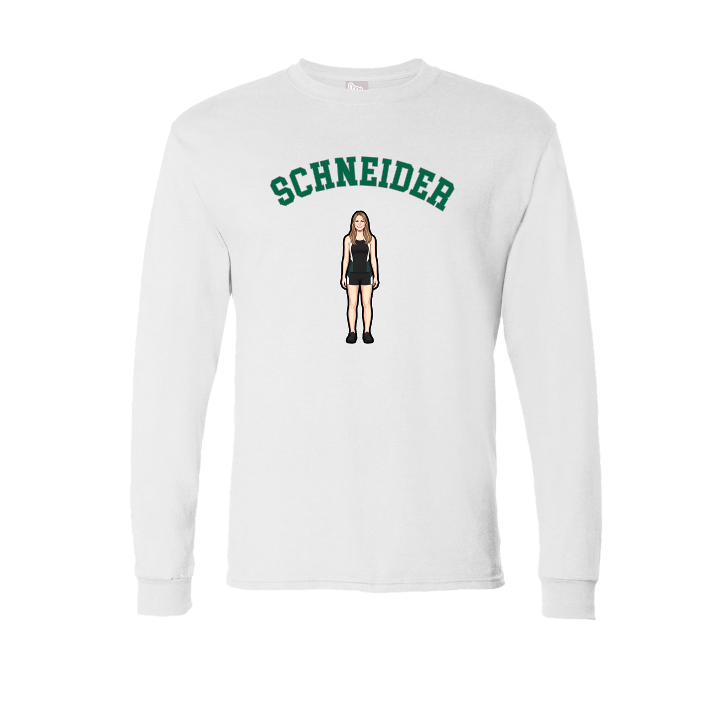 Long Sleeve Tee — Shirsey Arch in White