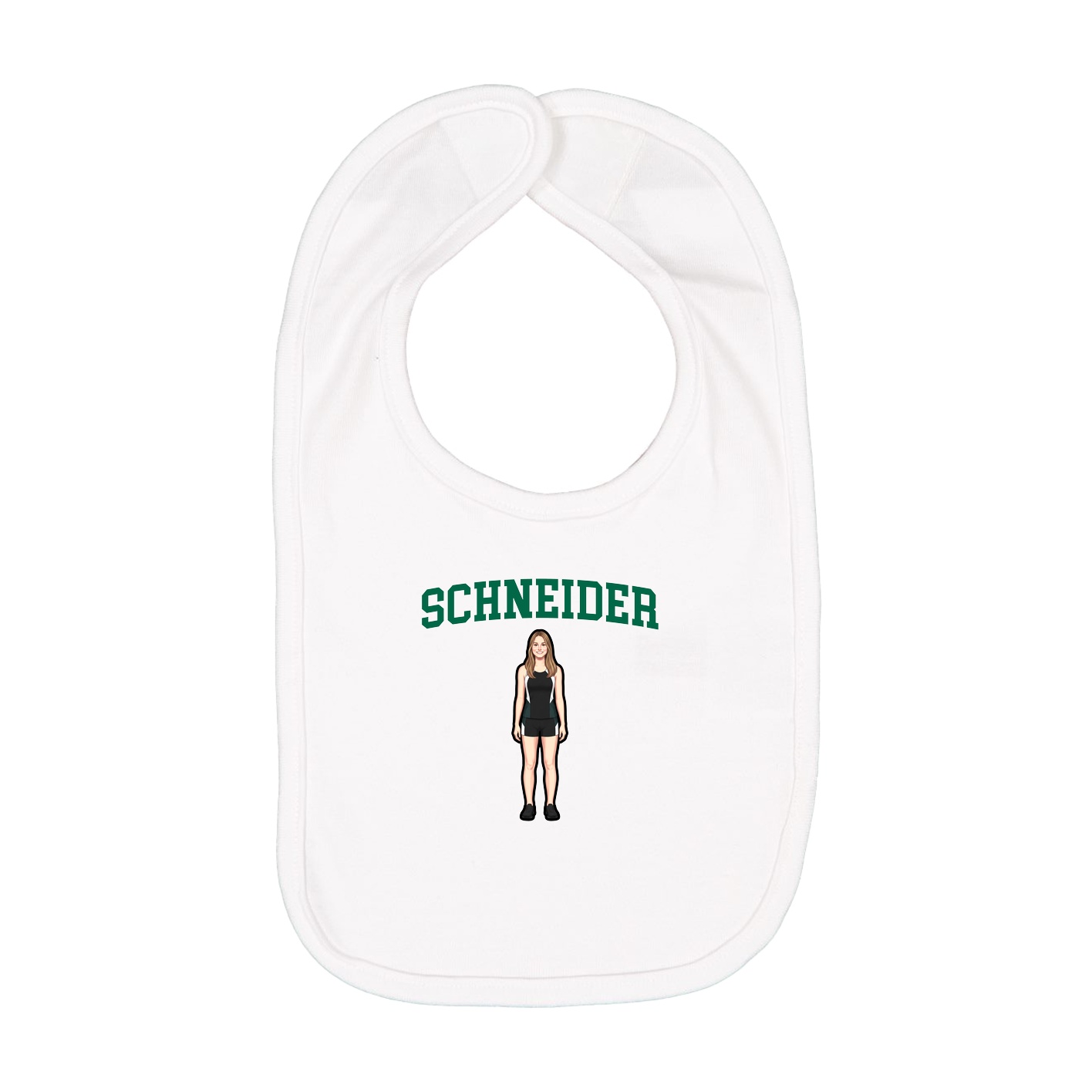 Infant Bib — Shirsey in White
