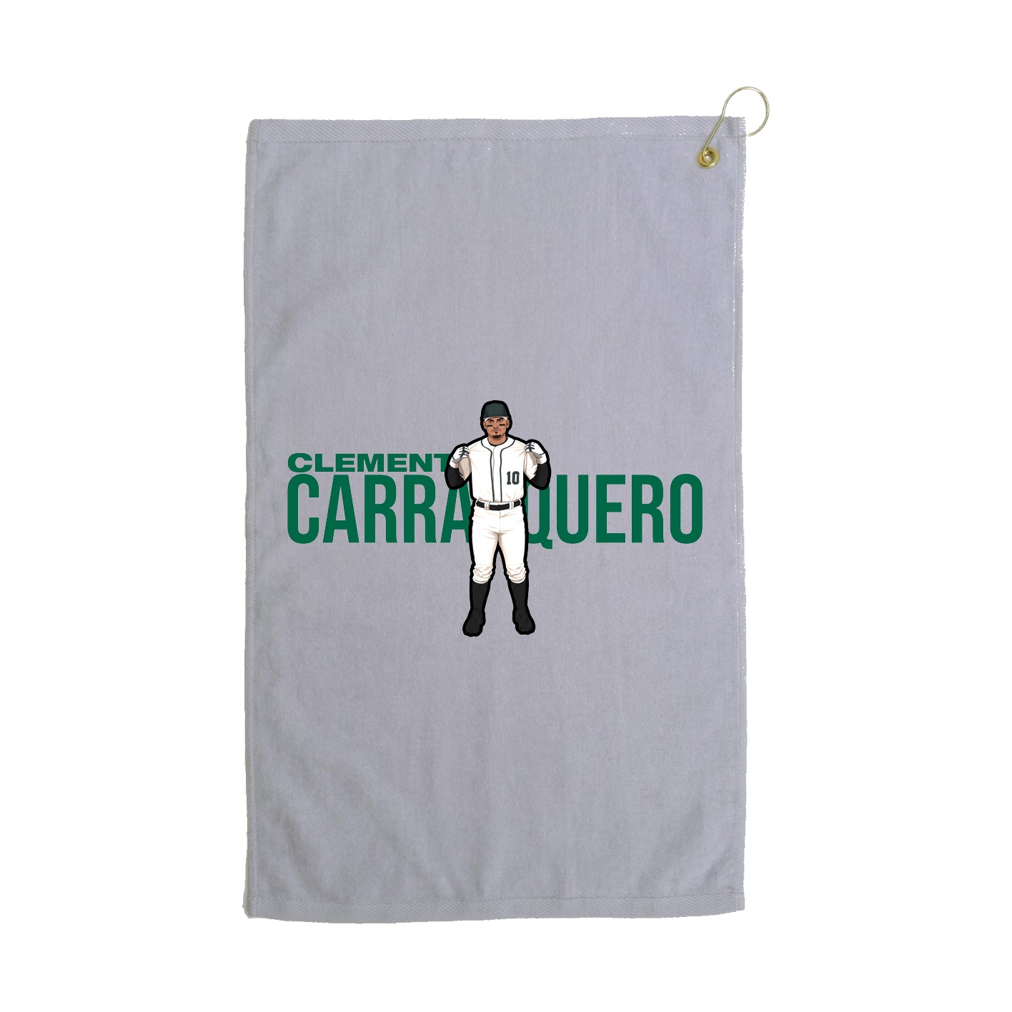 Golf Towel — Player Name in Grey