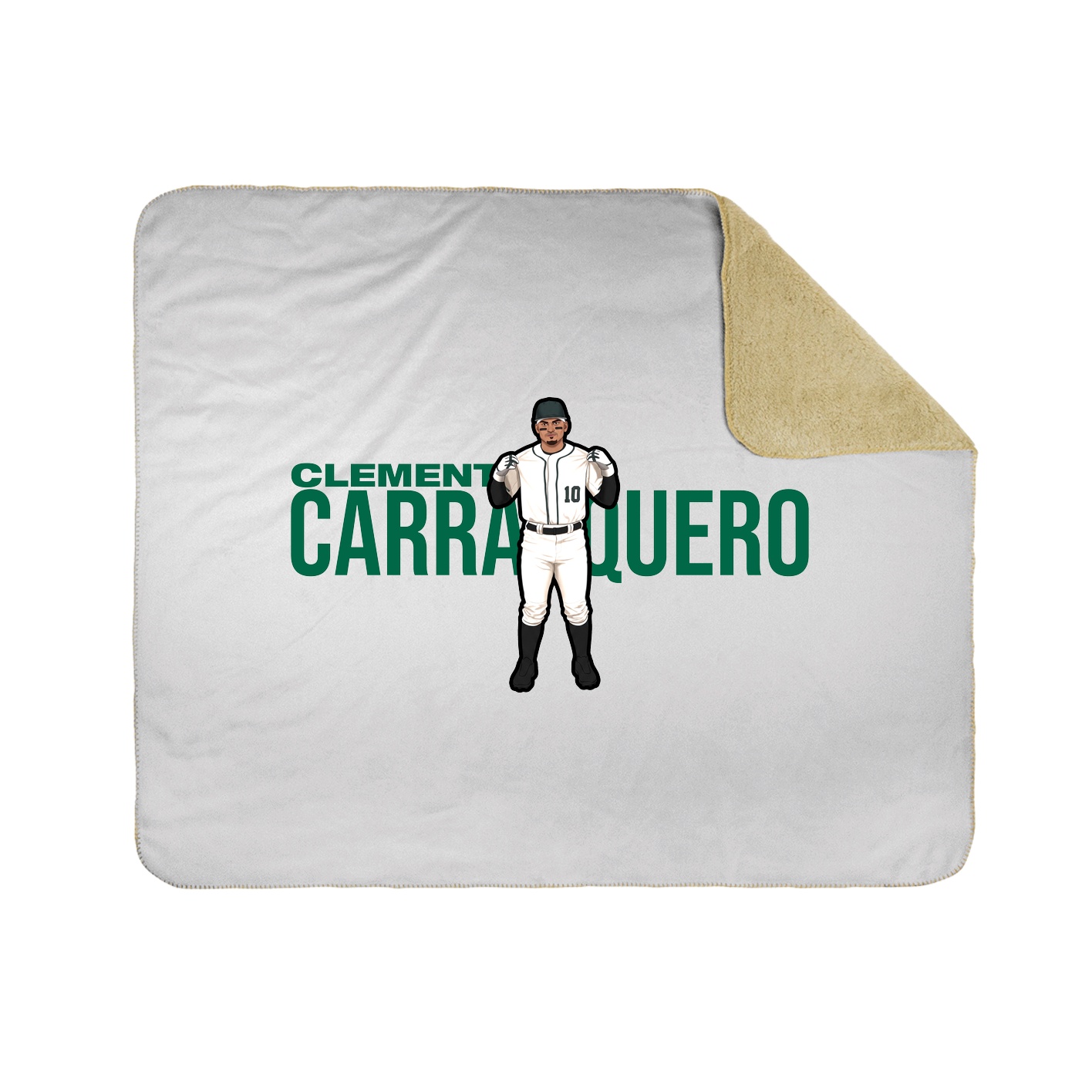 Throw Blanket — Player Name in White