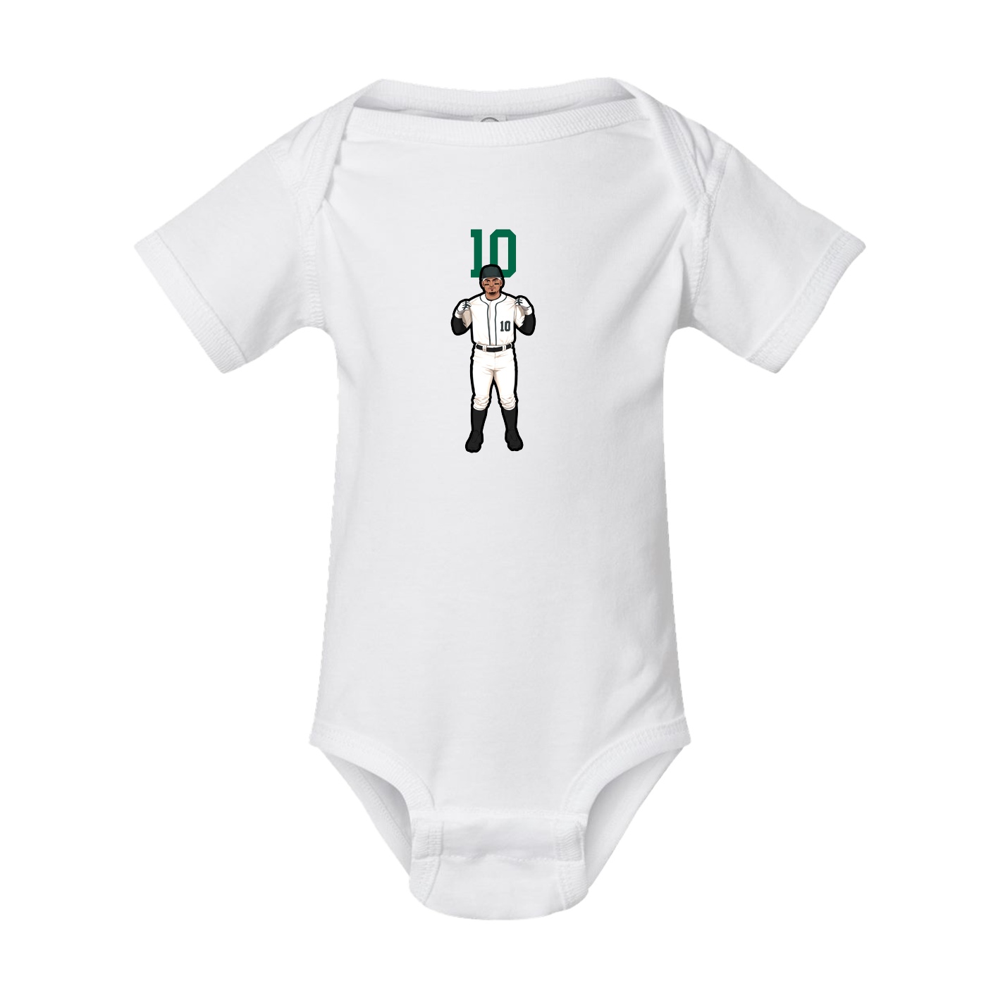 Baby Onesie — Number Top in White