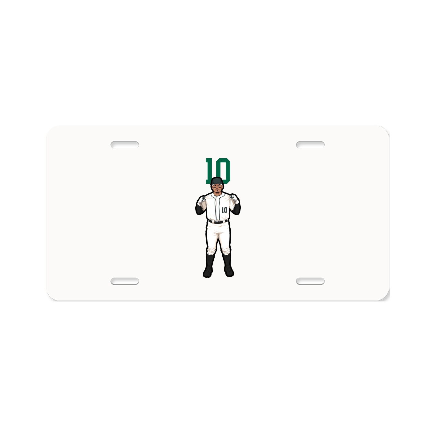 License Plate — Number Top in Classic