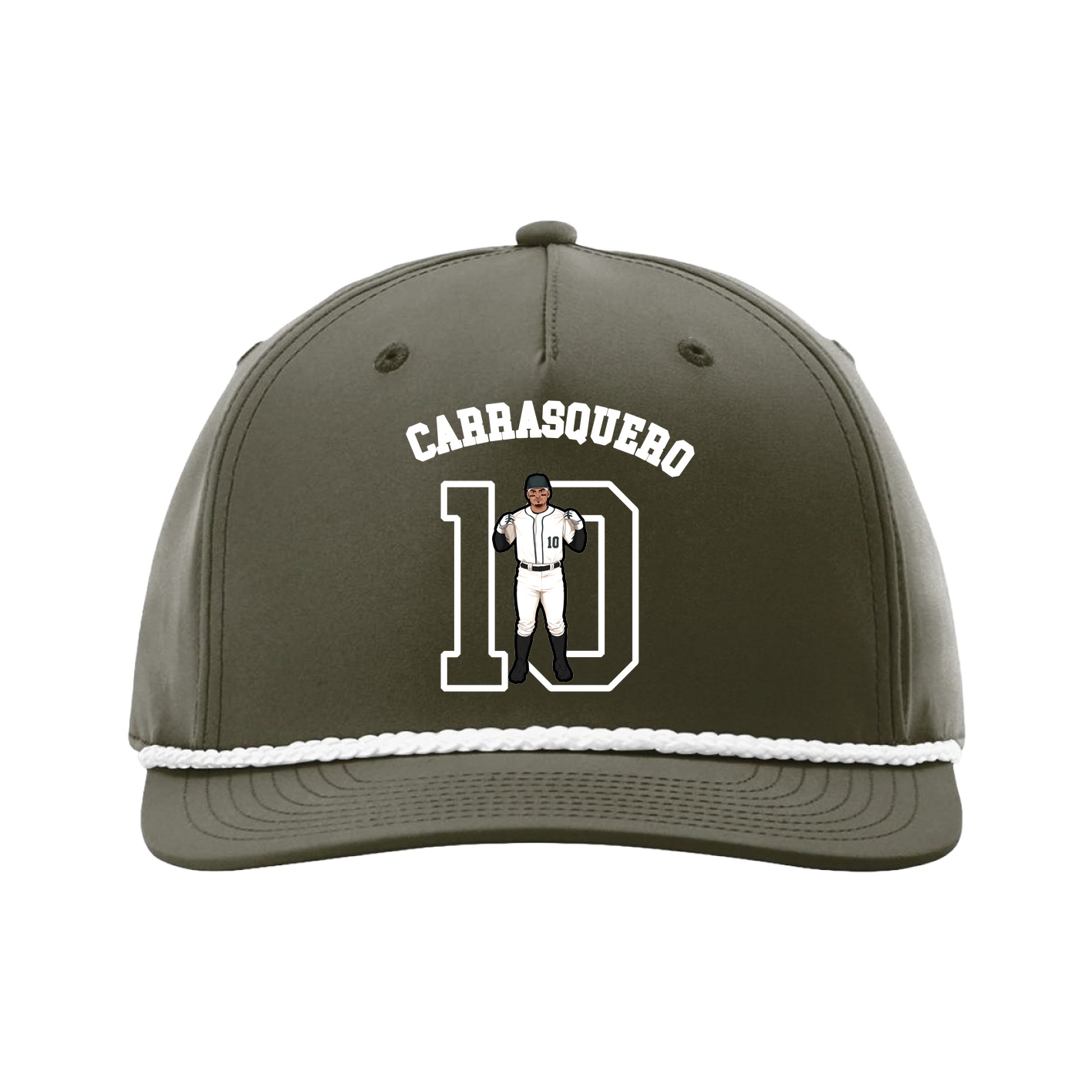 Five-Panel Classic Rope Cap — Shirsey Arch in Green