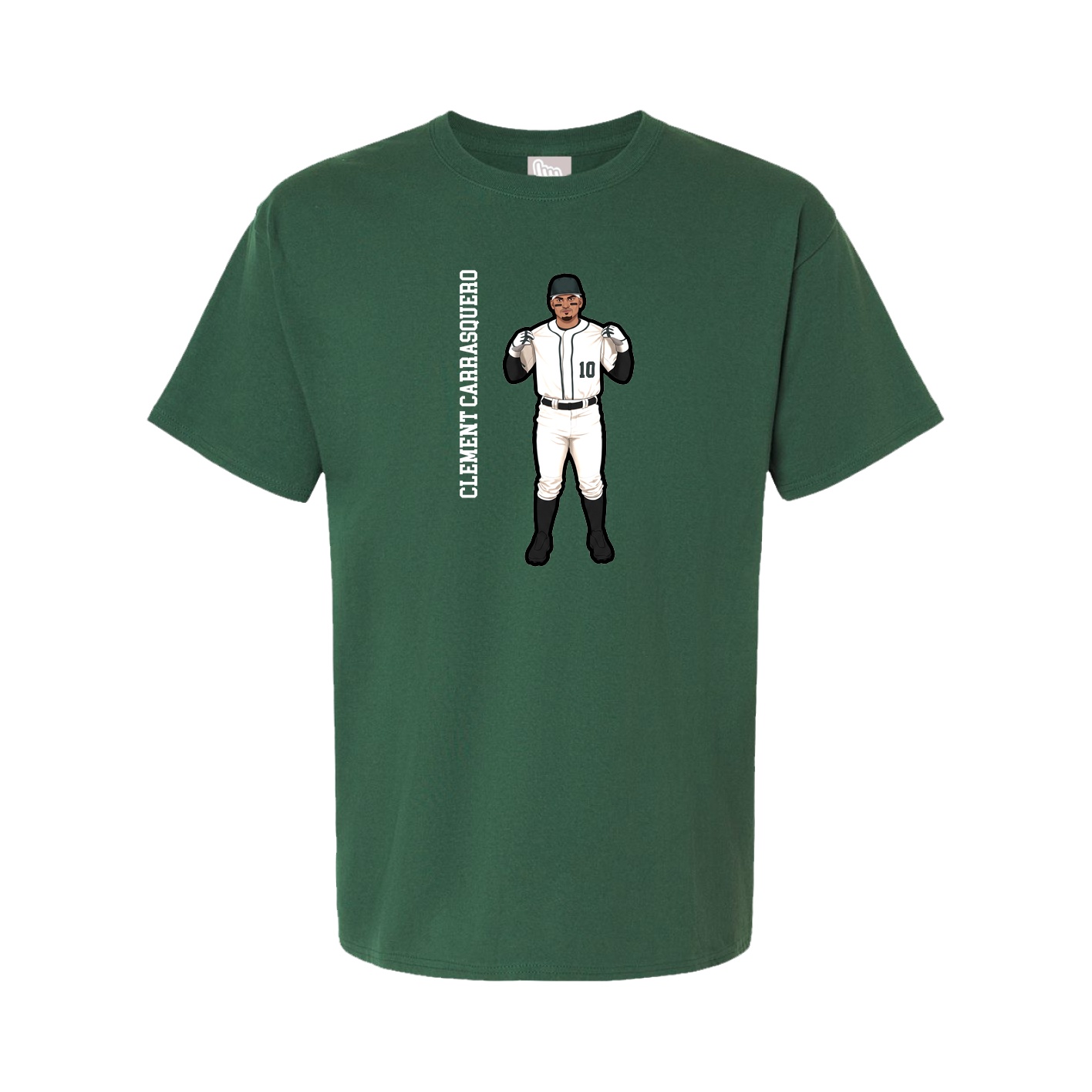 Tee — Name Vertical in Green