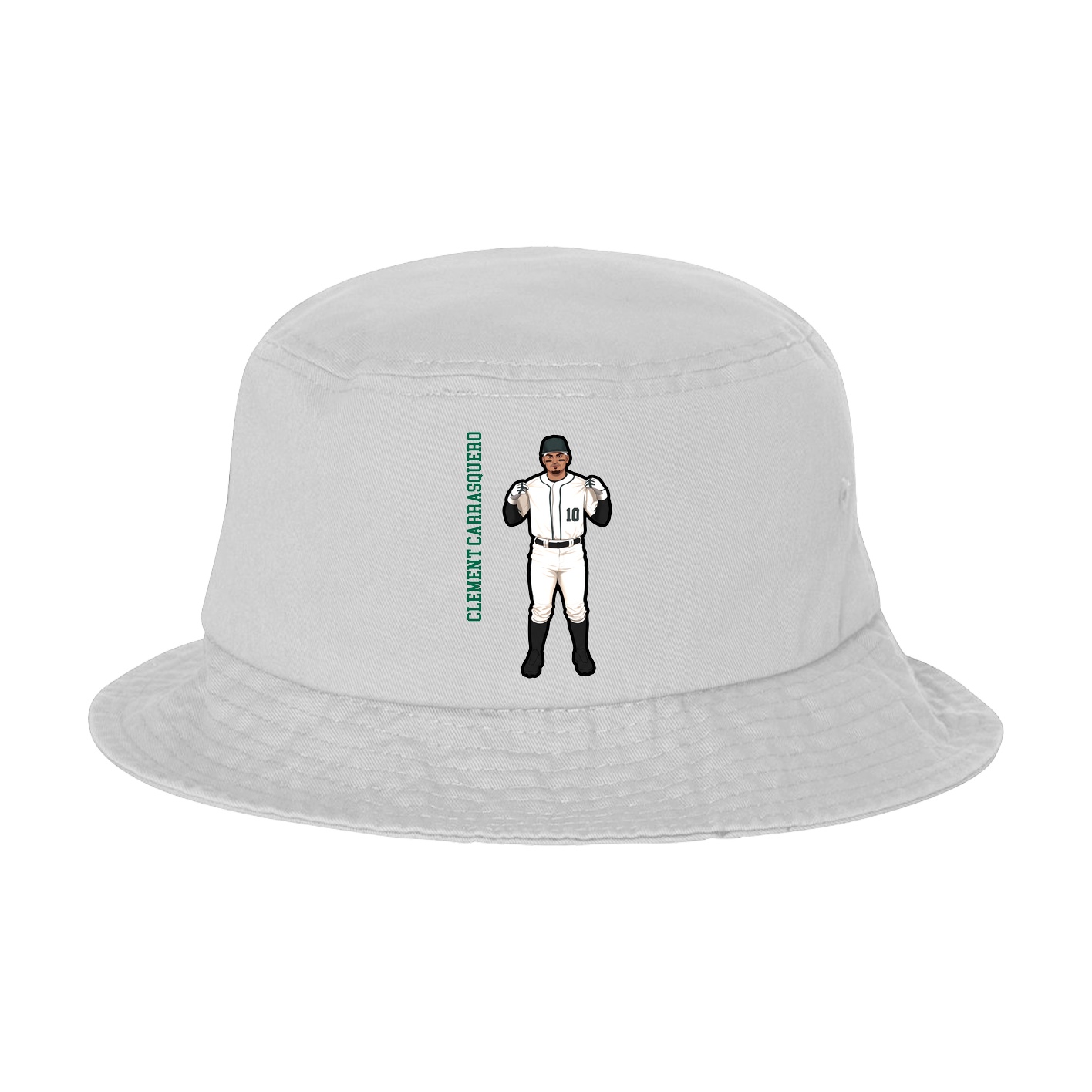 Bucket Cap — Name Vertical in White