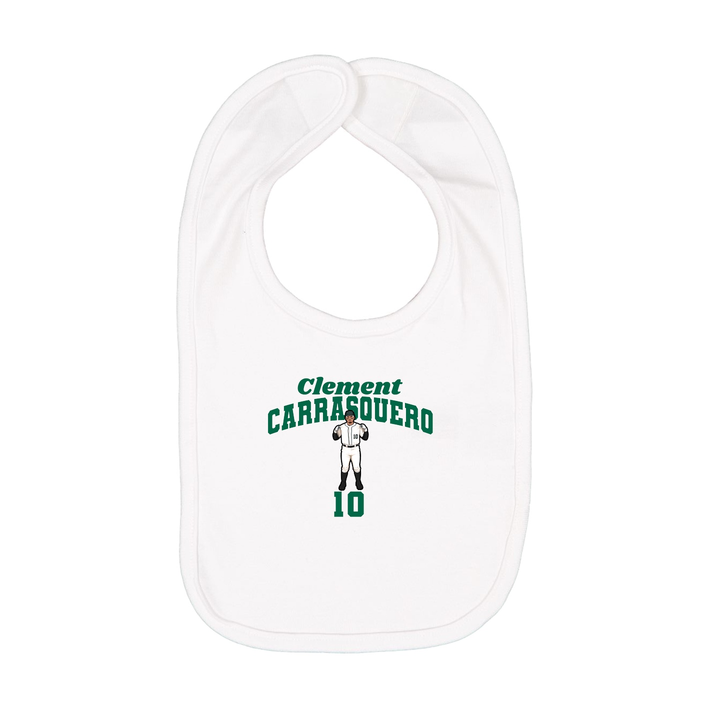 Infant Bib — Signature Arch in White