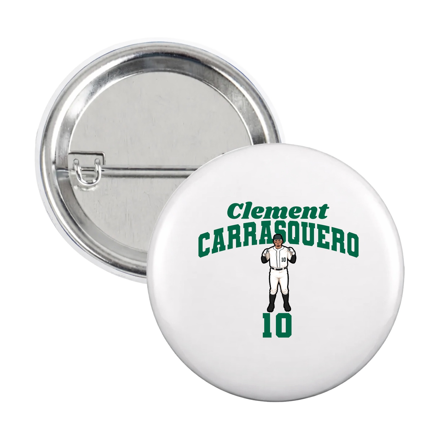 Game Day Button — Signature Arch in White