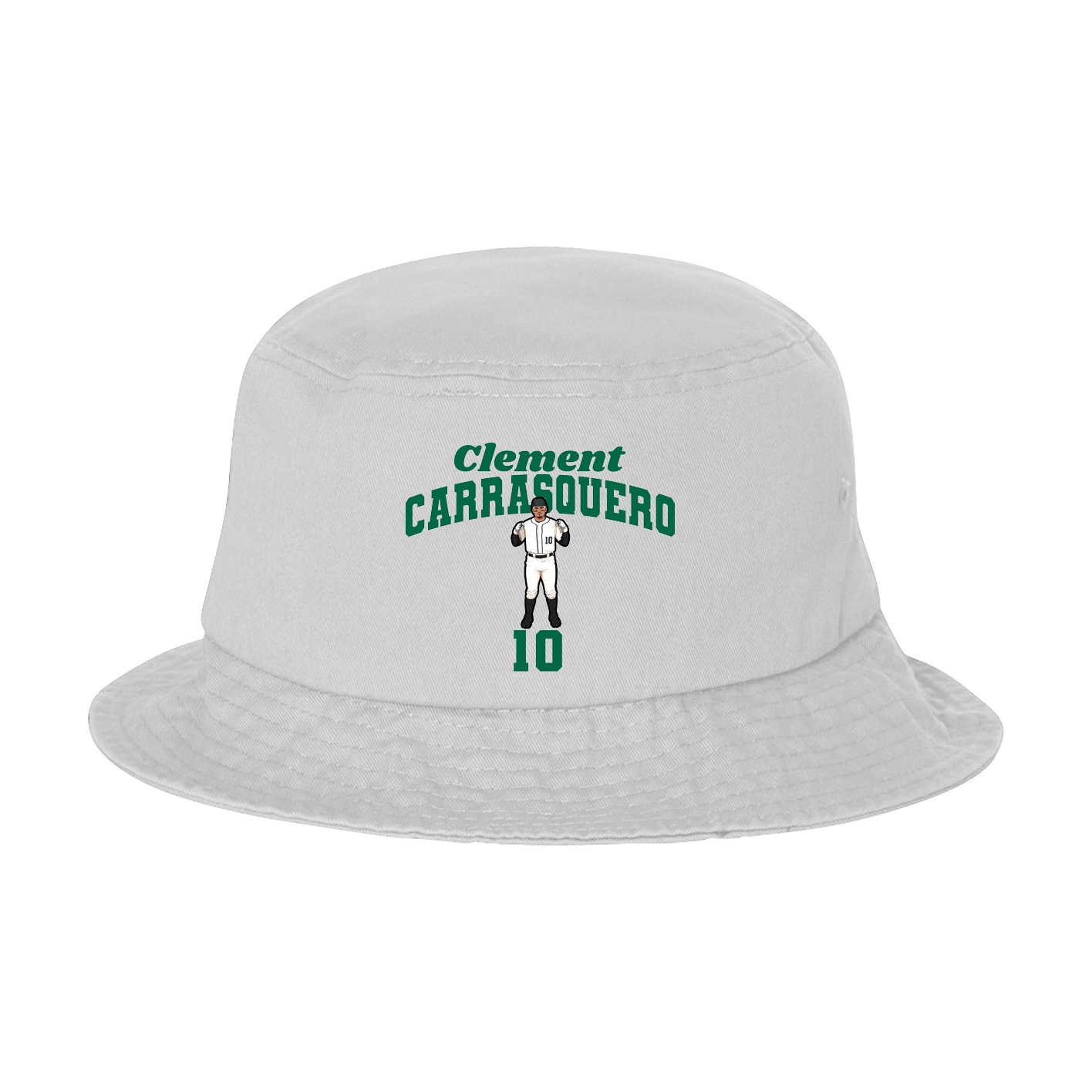Bucket Cap — Signature Arch in White