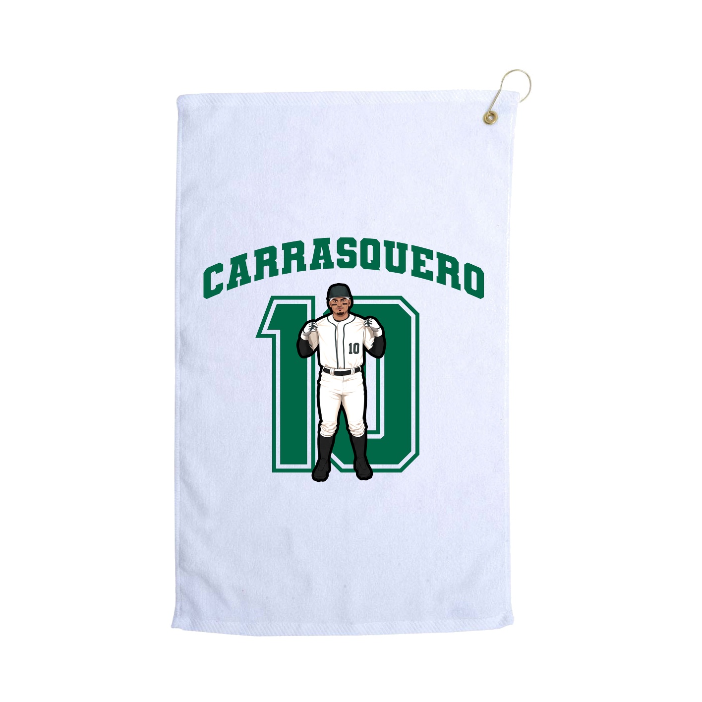 Golf Towel — Number in White