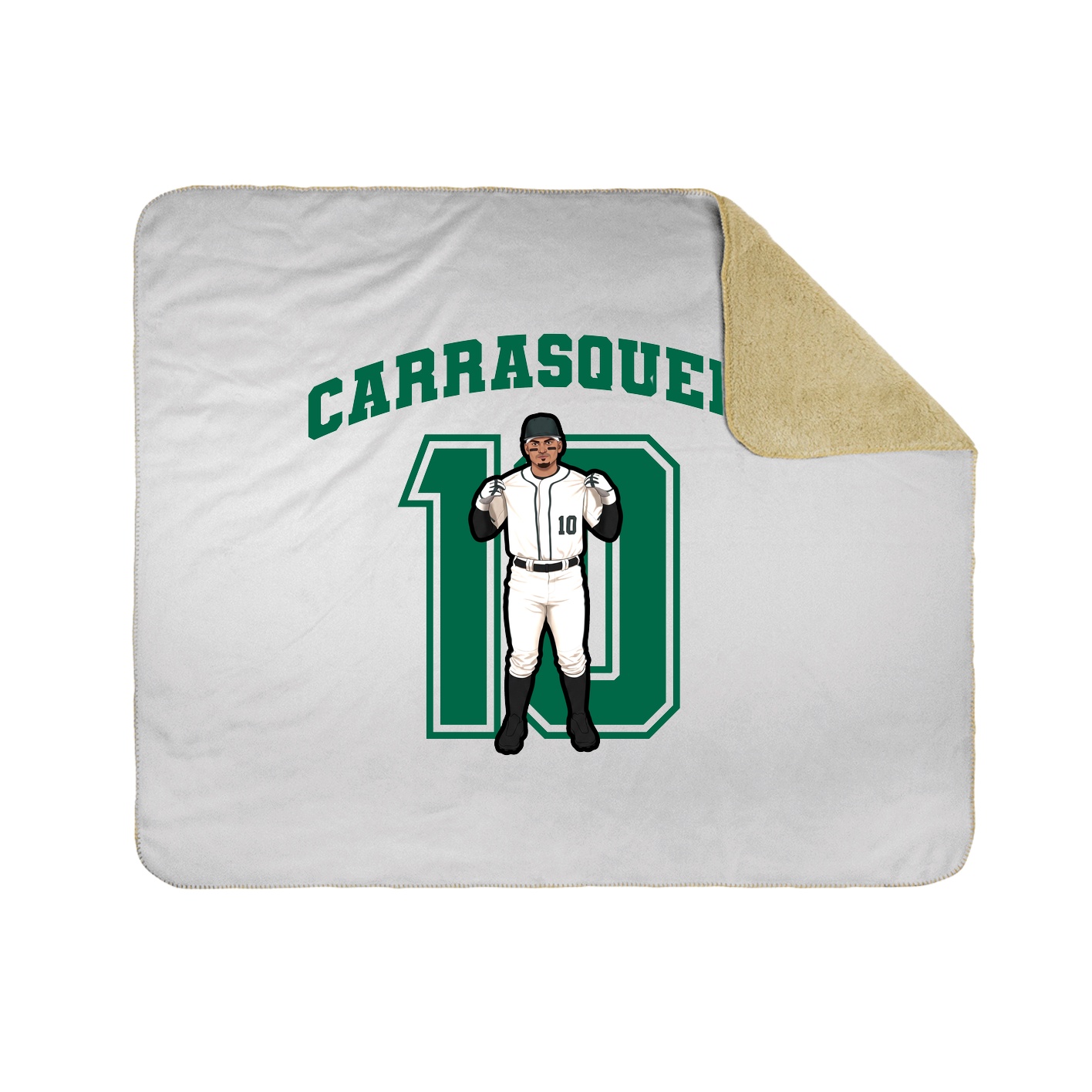 Throw Blanket — Number in White