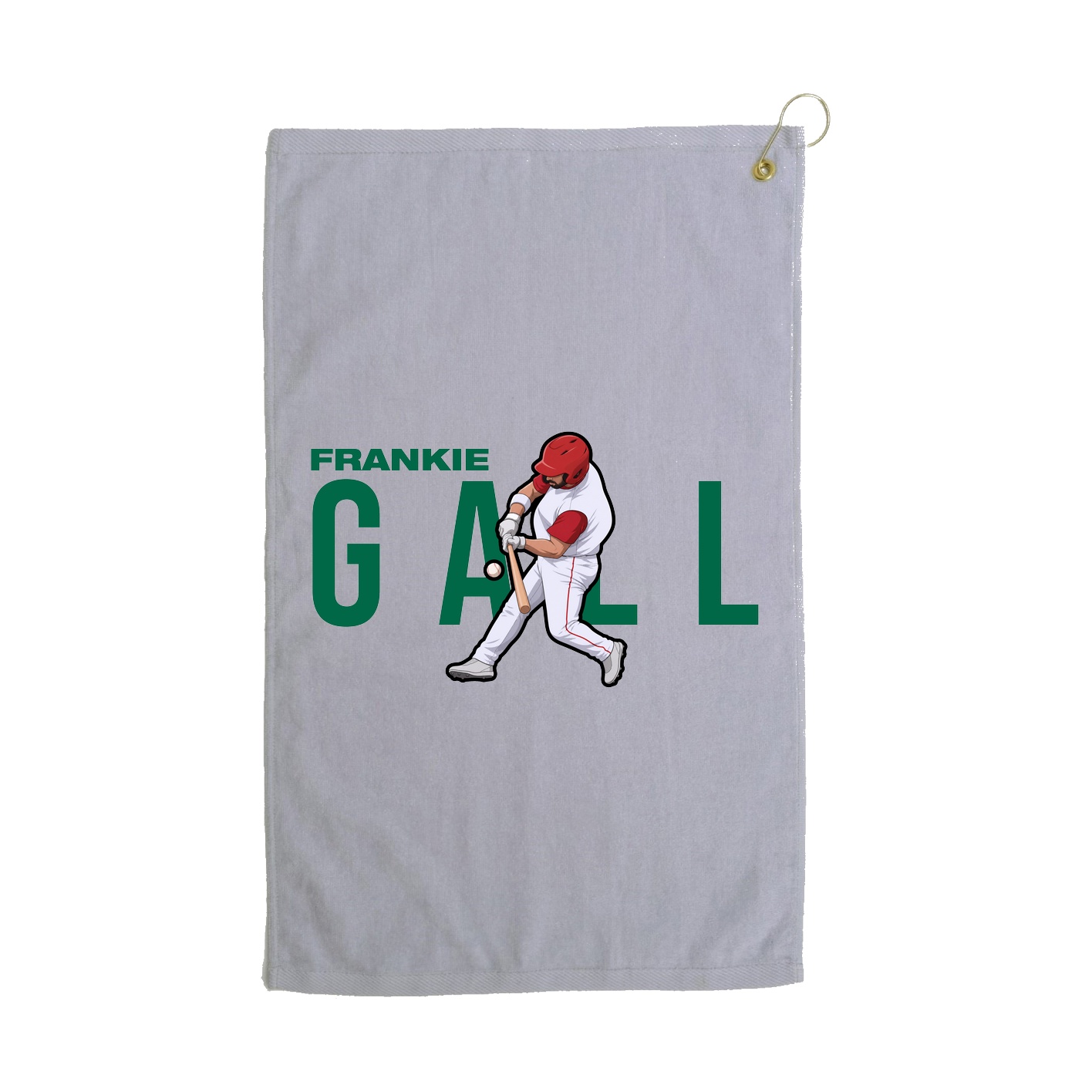 Golf Towel — Player Name in Grey
