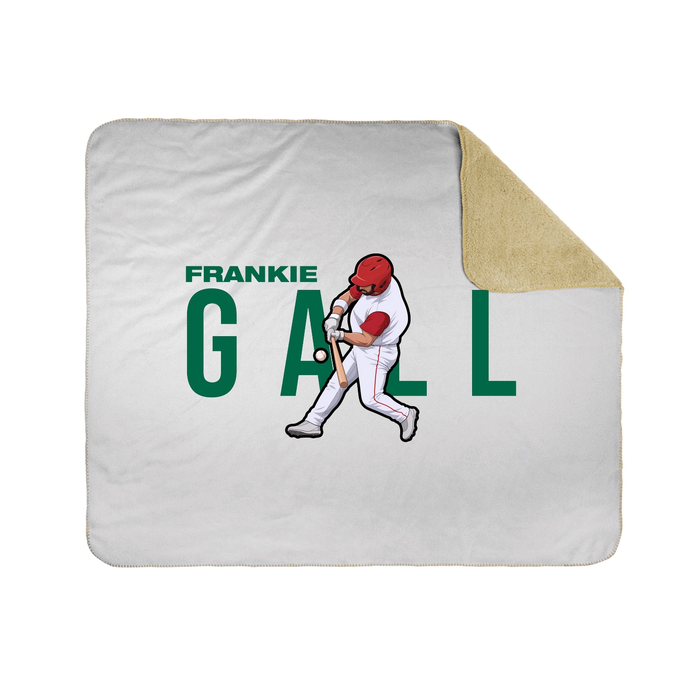Throw Blanket — Player Name in White