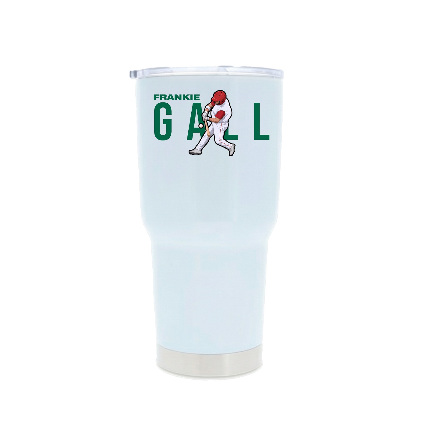30oz Stainless Steel Tumbler — Player Name in White
