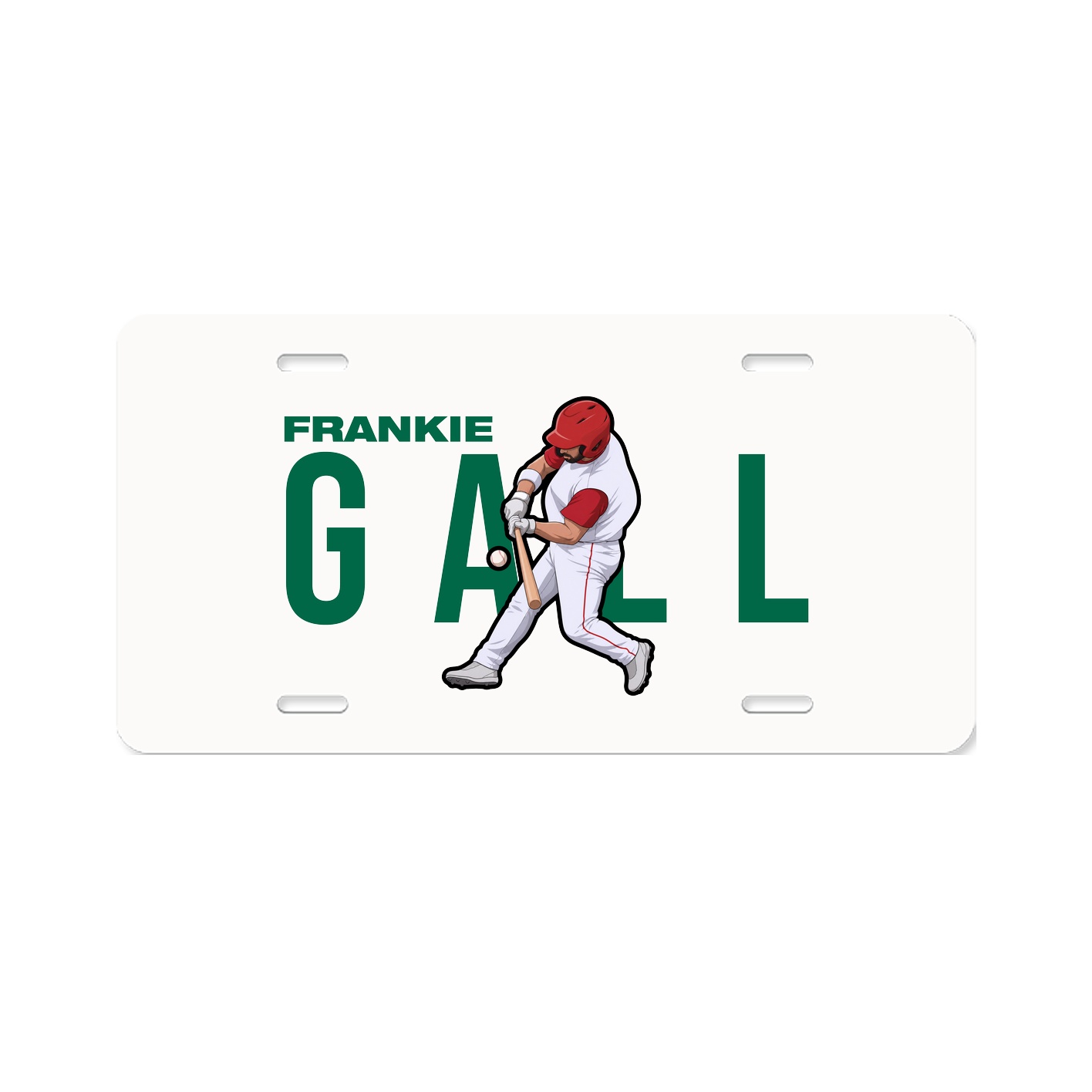 License Plate — Player Name in Classic