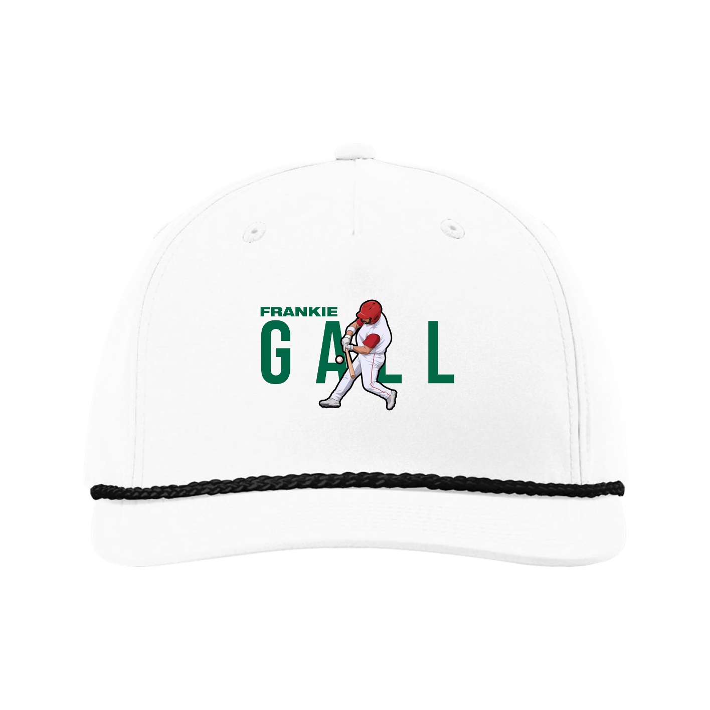 Five-Panel Classic Rope Cap — Player Name in White