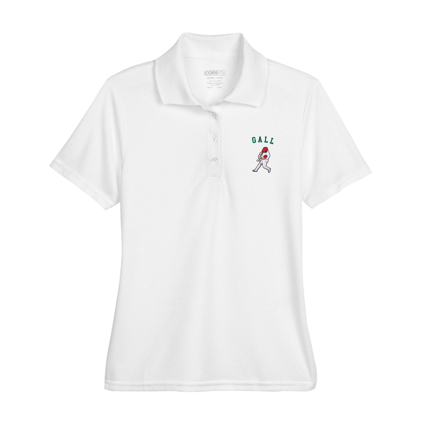Womens Performance Polo — Shirsey Arch in White
